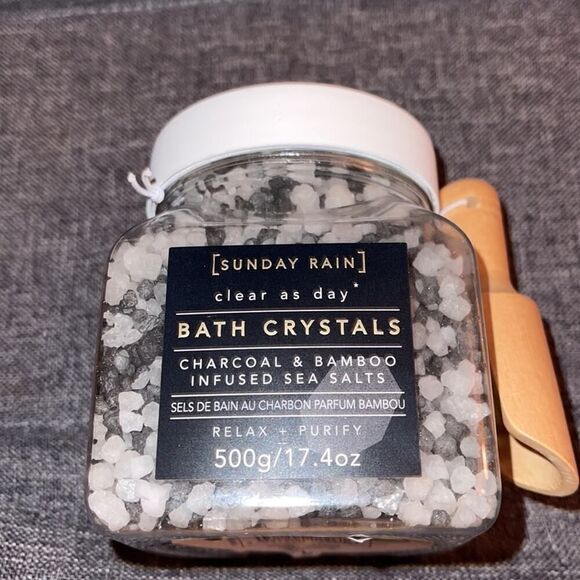 Sunday Rain charcoal bath crystals NWT - Picture 2 of 5